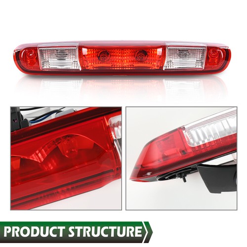 Solid Spare Fit For 07-14 Silverado Sierra High Mount 3rd Brake Light Cargo Combination Lamp