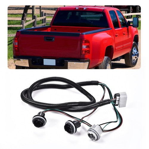 Solid Spare New Fit For Chevy Silverado Pickup Truck Tail Light Lamp Wiring Harness LH Left