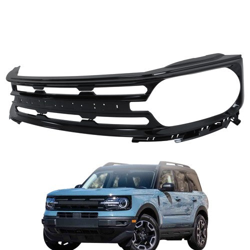 Solid Spare Front Bumper Upper Grille Replacement Plastic For Ford Bronco Sport 2021-2023