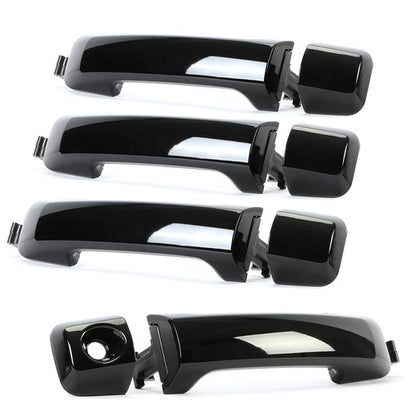 Solid Spare 4 PCS For Toyota Tundra Sequoia 2011-2019 GLOSSY Black Painted Door Handle Kit
