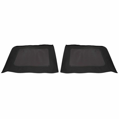 Solid Spare Fit Jeep Wrangler 4 DR JK Soft Top 2007-2009 Tinted Windows Black Sailcloth