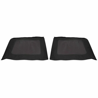 Solid Spare Fit Jeep Wrangler 4 DR JK Soft Top 2007-2009 Tinted Windows Black Sailcloth