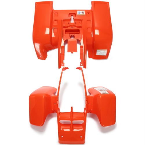 Solid Spare Orange Front & Rear Fenders Plastic Body Kit For 87-06 Yamaha Banshee 350 YFZ350