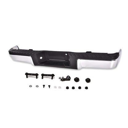 Solid Spare Fit For 2009-2014 Ford F150 Truck Chrome Complete Rear Steel Bumper Assembly