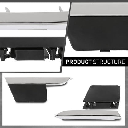 Solid Spare 4pcs Front Grille Trim+Tow Hook Cover Fit For 2013-2015 Lexus RX350 RX450h 3.5L