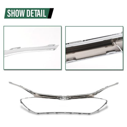 Solid Spare Fit For 19-22 Chevrolet Malibu Chrome Front Grille Trim Middle Frame 84473374