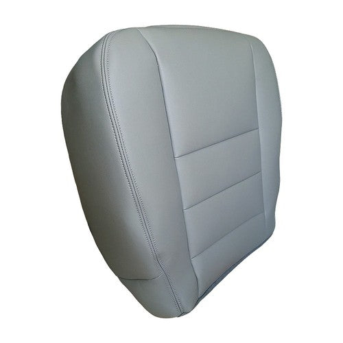 Driver Bottom & Top Perf Leather Seat Covers Gray For 2002 to 2007 Ford F-250