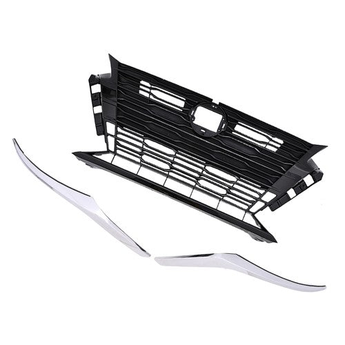 For 2023-2024 Nissan Altima SV Front Bumper Upper Grille & Grille Chrome Molding