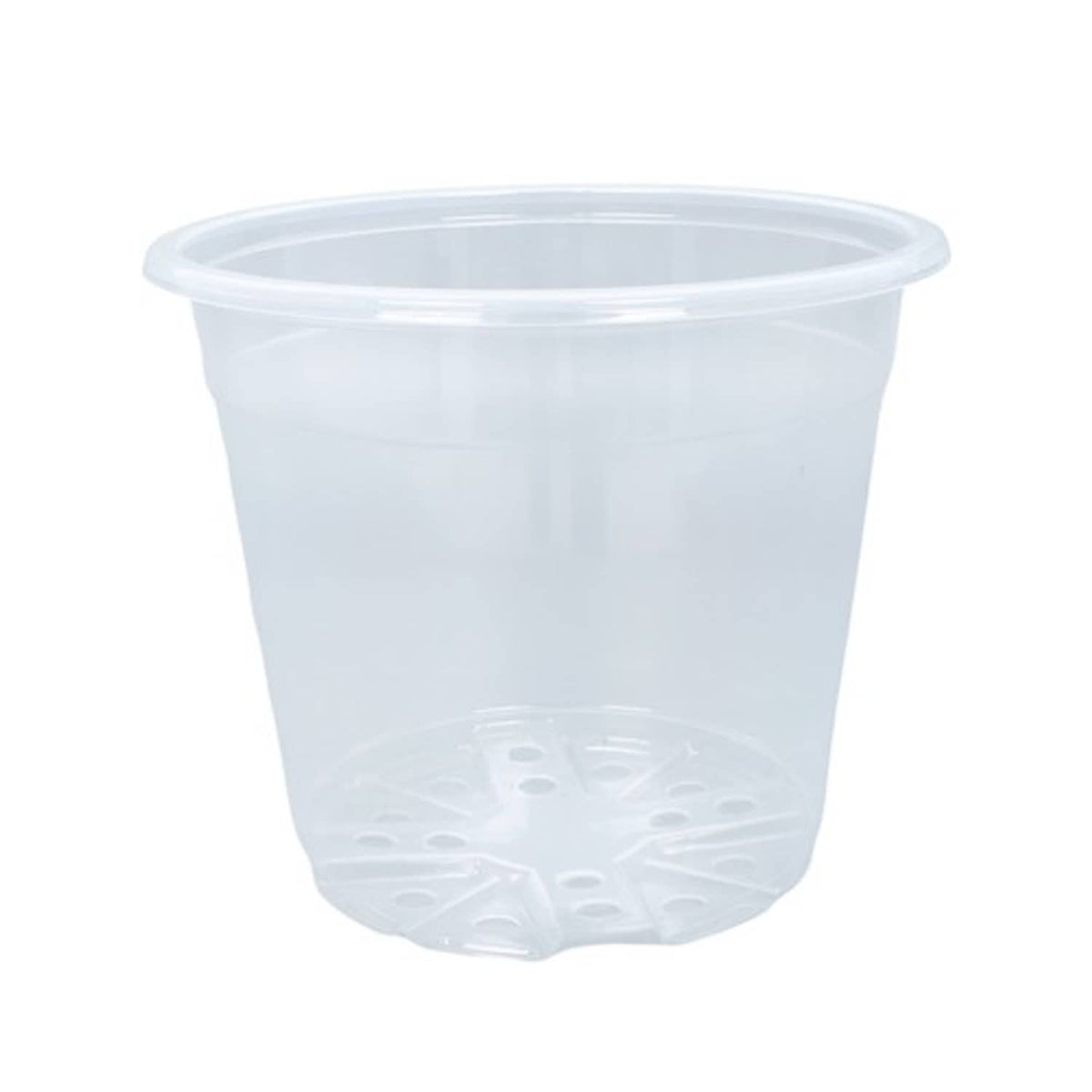 Solid Spare Garden Plastic Nursey Flower Pots Clear 30 Pack 6.7/5/4 Inch W/ Drainage Holes