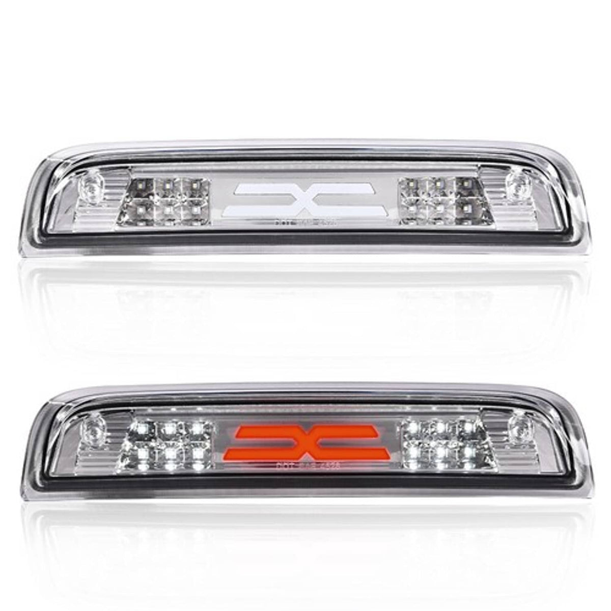 Solid Spare Fit For 14-18 Chevy Silverado GMC Sierra Clear LED Third Brake Light Cargo Lamp