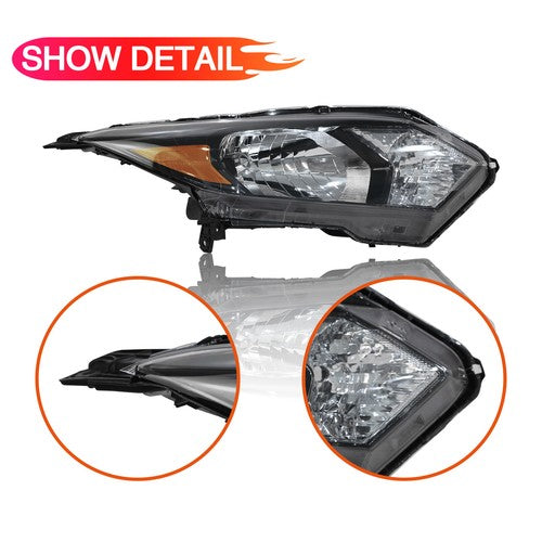 Headlights Assembly Headlamp Halogen Fit 2016 2017 2018 Honda HR-V HRV LH+RH
