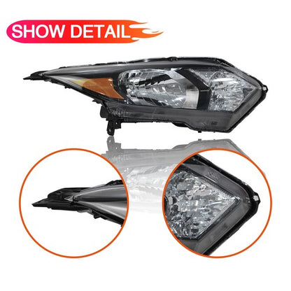 Headlights Assembly Headlamp Halogen Fit 2016 2017 2018 Honda HR-V HRV LH+RH