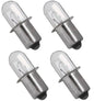 Solid Spare (4)18 Volt Xenon Replacement Bulb for Dewalt DW9083