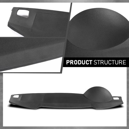 Solid Spare Fit For 05-09 Land Rover LR3 Range Rover Sport TPE Dash Board Cover Black