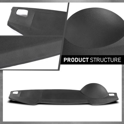 Solid Spare Fit For 05-09 Land Rover LR3 Range Rover Sport TPE Dash Board Cover Black