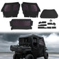 Solid Spare Soft Doors Cab Enclosure For Kawasaki Mule PRO FXT DXT 15-24 Roof & Rear Window