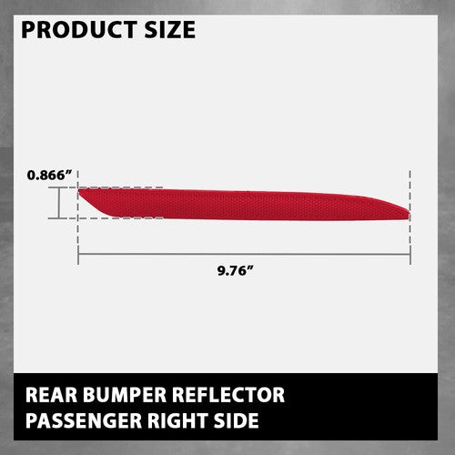Solid Spare Fit For Mercedes-Benz A S GLE Class W222 W166 AMG Rear Bumper Reflector Right