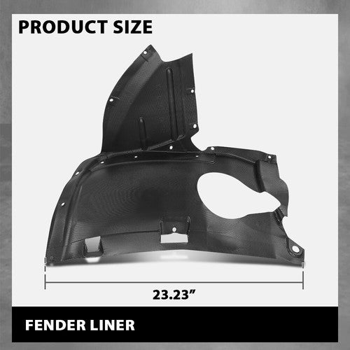 Solid Spare Fit For 09-11 Audi A3 Front Left Front Section Fender Liner Splash Shield