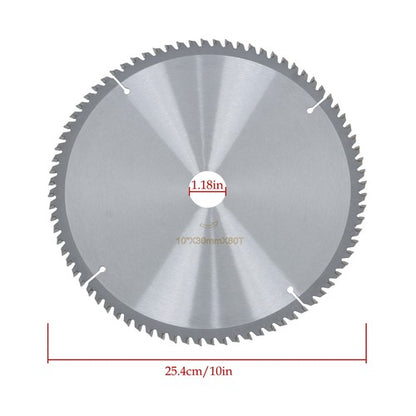 Solid Spare 10Inch 80 Tooth 30mm Arbor Carbide Saw Blade for Wood Aluminum with Nails New