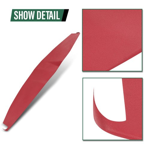 Solid Spare Fit For 2005-2009 Ford Mustang Base TPE Dashboard Dash Cover Cap Overlay Red