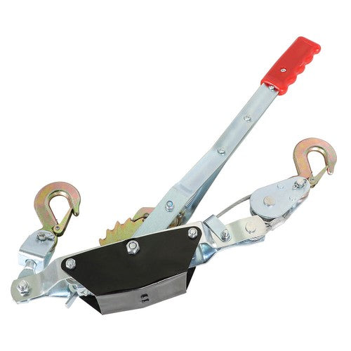 Solid Spare 2 Ton Dual Gear Power Puller Ratcheting Gear Pulley System New