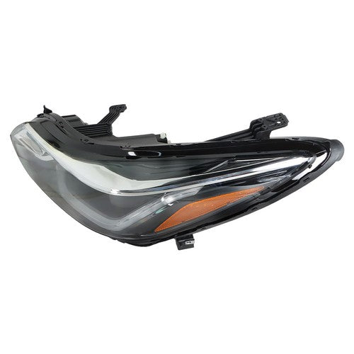 Solid Spare Front Headlight Assembly For Chevy Cruze 2016-18 LH Single Clear Lens w/ LED DRL