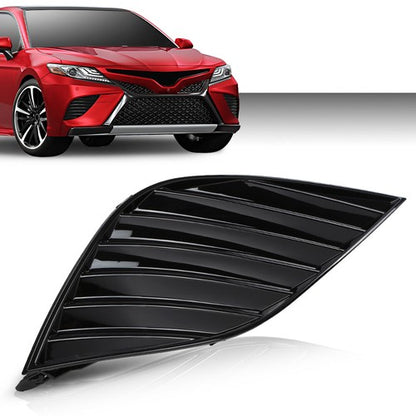 Solid Spare Fit For 2018-2020 Toyota Camry Front Bumper Fog Light Cover Right Passenger Side
