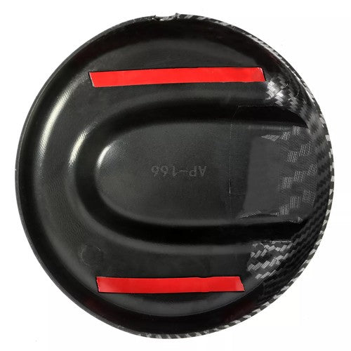Solid Spare Carbon Fiber Style Gas Fuel Cap Cover Hat For MINI Cooper S R55 R56 R57 01-16