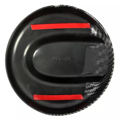 Solid Spare Carbon Fiber Style Gas Fuel Cap Cover Hat For MINI Cooper S R55 R56 R57 01-16