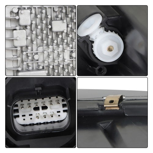 Solid Spare For Jeep Cheroke 2019-2022 Headlight Right/Passenger Side Single Clear Lens LED