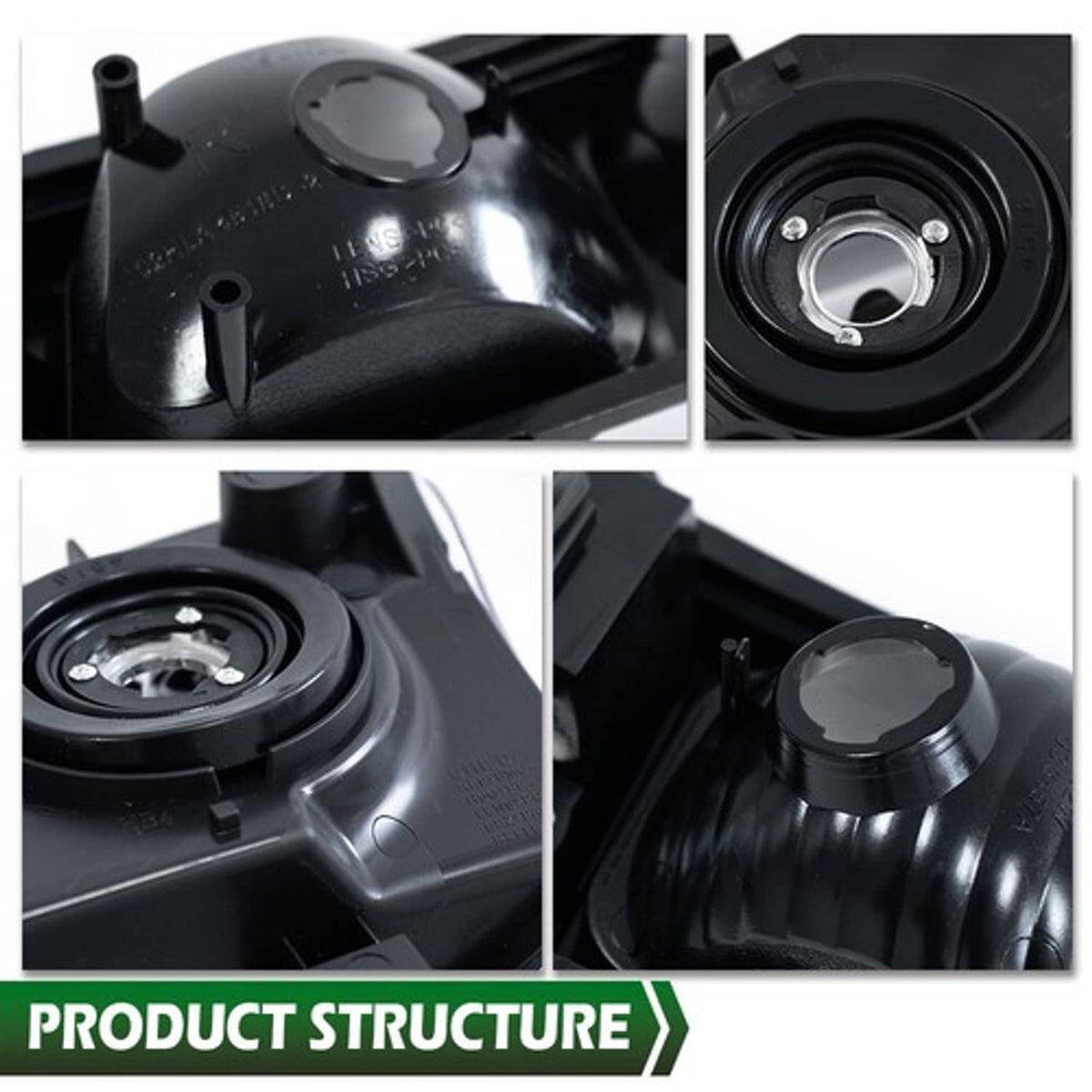 Solid Spare Fit For 03-06 Silverado Chrome Clear Corner Headlights + Signal Bumper Lamps