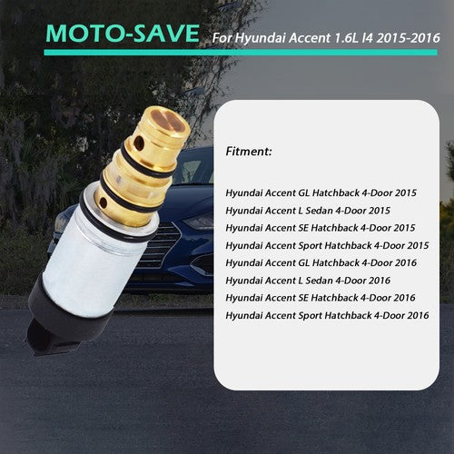 Solid Spare For 15-16 Hyundai Accent GL SE 1.6L NEW A/C Compressor Electronic Control Valve