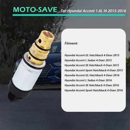 Solid Spare For 15-16 Hyundai Accent GL SE 1.6L NEW A/C Compressor Electronic Control Valve