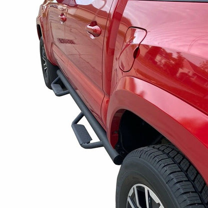 Solid Spare Running Boards For Toyota Tacoma 2005-2023 Black Double Cab Side Steps Nerf Bar