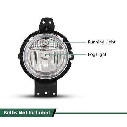 Solid Spare Fog Lights Lamps Left+Right Fit For 2011-2016 Mini Cooper R60 R61 63179802163