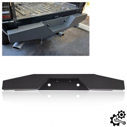 Solid Spare For 1993-2011 Ford Ranger Pickup Rear Step Bumper Powder Coated Heavy-Duty Steel