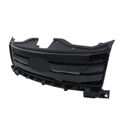 Solid Spare For Ford Edge 2007-2010 Replacement Plastic Front Bumper Upper Complete Grille