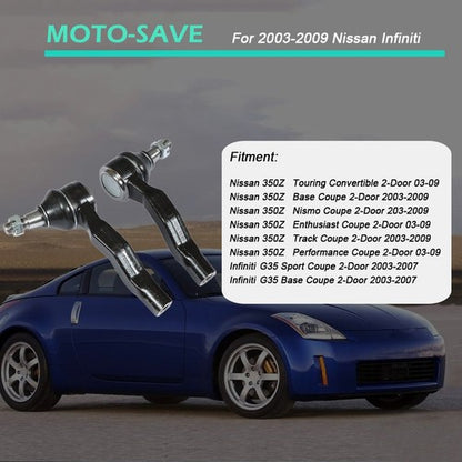 Solid Spare Front Control Arm Kit 10Pcs For Nissan 350Z & Infiniti G35 RWD Coupe
