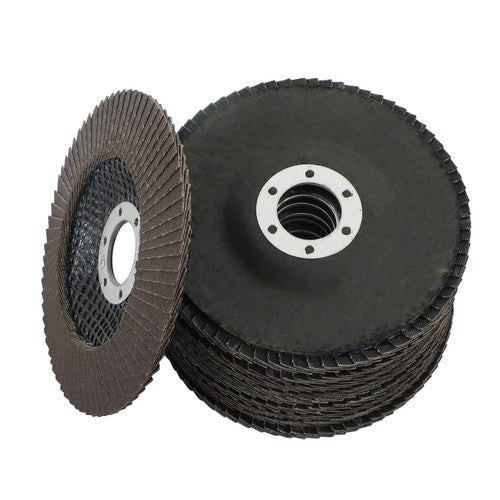 Solid Spare 10 Pack 4-1/2"×7/8" 120 Grit Premium Zirconia Flap Disc T29 Sanding Grinding