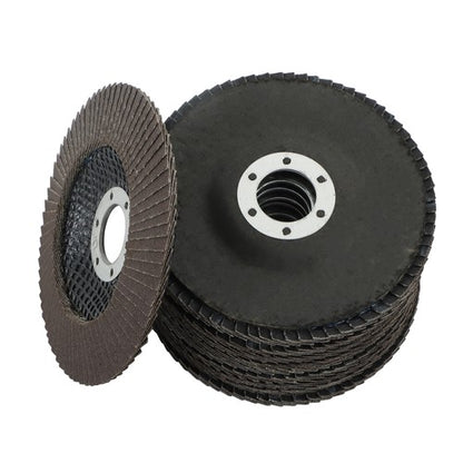Solid Spare 10 Pack 4-1/2"×7/8" 120 Grit Premium Zirconia Flap Disc T29 Sanding Grinding