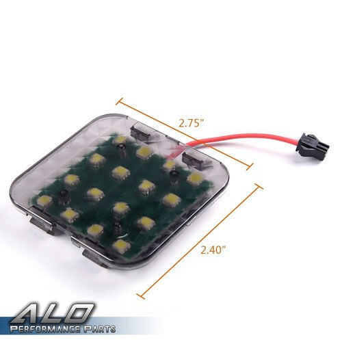 Solid Spare Fit For 2009-2012 Honda Fit/Jazz Smoked Lens Rear Trunk Door High Power LED Lamp