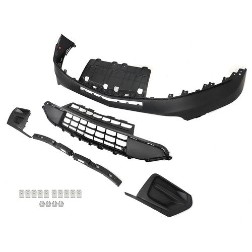 Solid Spare New Front Bumper&Grill&Fog Lamp Cover&Bracket For Chevrolet Traverse 2018-2020