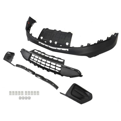 Solid Spare New Front Bumper&Grill&Fog Lamp Cover&Bracket For Chevrolet Traverse 2018-2020