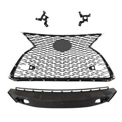 Solid Spare Front Upper Grill Replacement For Lexus RX350 RX450h 2020-2022 W/ Sensor Holes