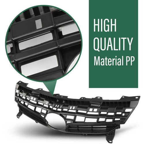 Solid Spare Front Bumper Grille Upper Grill Black Fit For 2012-2015 Toyota Prius/Plug-In