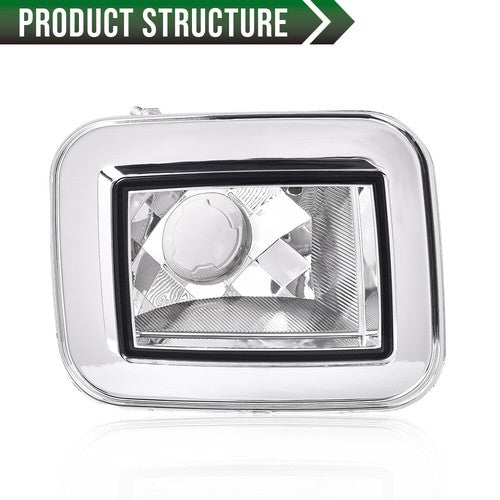 Solid Spare Fit For 2003-2008 H2 Hummer Clear Lens Front Turn Signal Light Parking Lamp