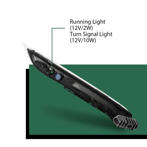 Solid Spare LED DRL Fog Light Daytime Running Lamp Right Fit For 15-18 Porsche Cayenne 958