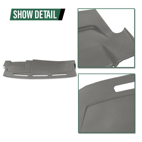 Solid Spare Dash Board Cover Cap Overlay Gray Fit For 2003-2006 Cadillac Escalade ESV EXT