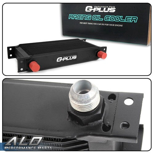 Solid Spare Universal 30 Row 10AN Transmission Engine Oil Cooler+7" Fixed Cooling Fan Kit