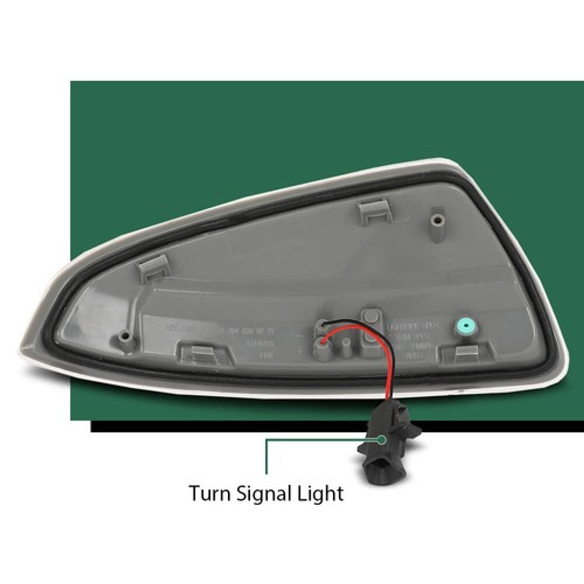 Solid Spare Door Mirror Turn Signal Light LH Fit For 08-14 Mercedes Benz C250 C300 C350 C63